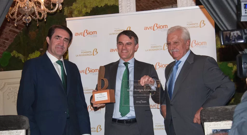 Ence recibe el premio «Fomenta la Bioenergía» de AVEBIOM