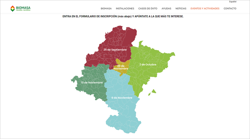 La Oficina de Biomasa de Navarra organiza charlas y visitas para dar a conocer casos de éxito